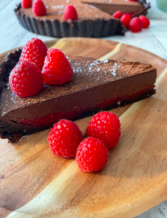 Vegan Raspberry Chocolate Ganache Tart — Thoughts Of Grey Eyes